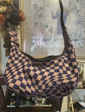 Baggu Trippy Checker Mini Crescent